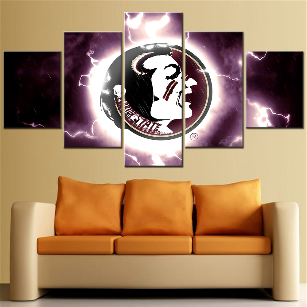 American Football - 5 Pieces Wall Art - AF5008 - Florida State Seminoles - American Football Poster - American Football Canvas