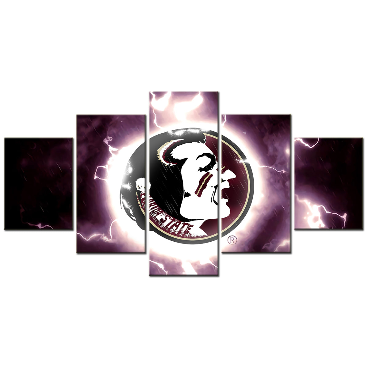 American Football - 5 Pieces Wall Art - AF5008 - Florida State Seminoles - American Football Poster - American Football Canvas