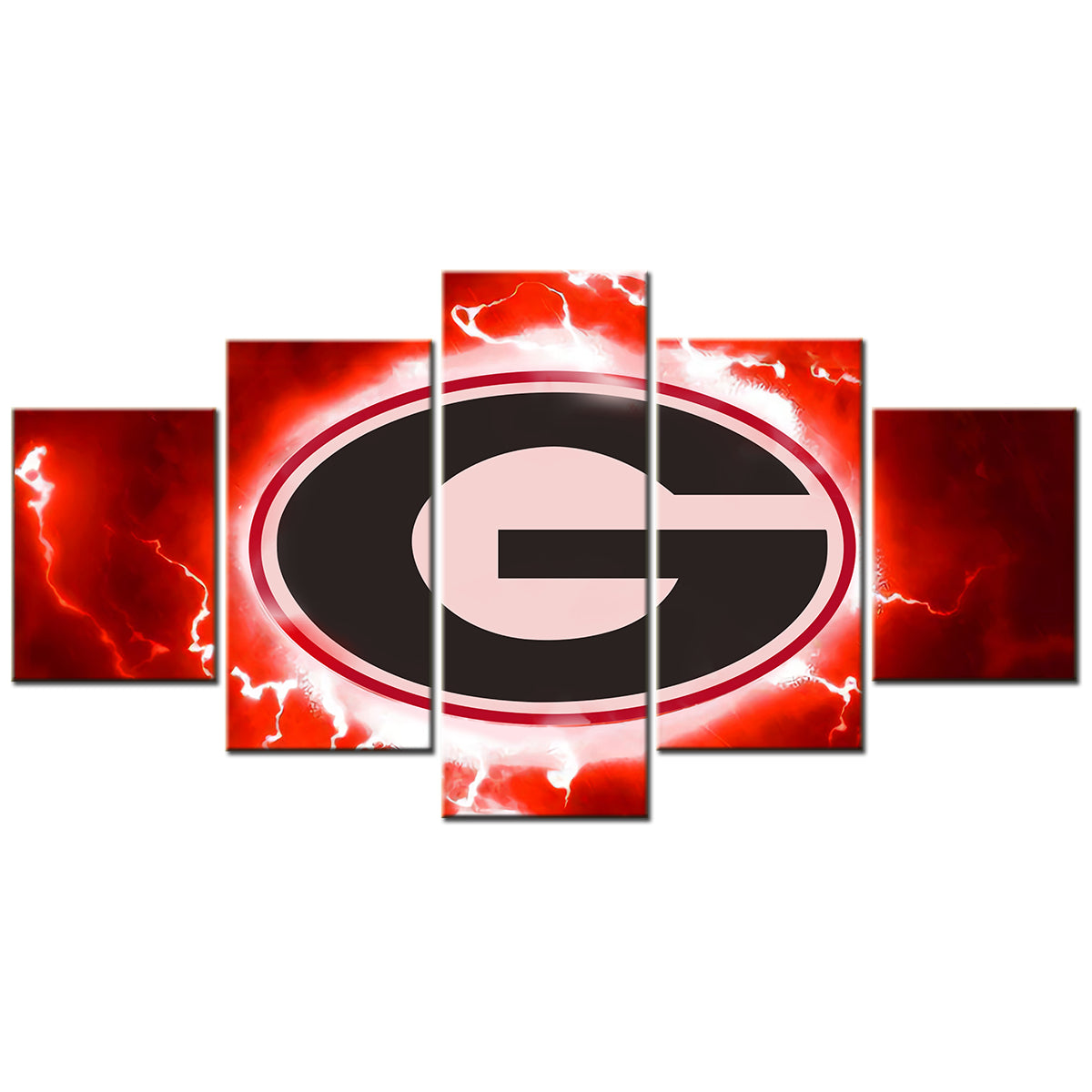 American Football - 5 Pieces Wall Art - AF5009 - Georgia Bulldogs Football - American Football Poster - American Football Canvas