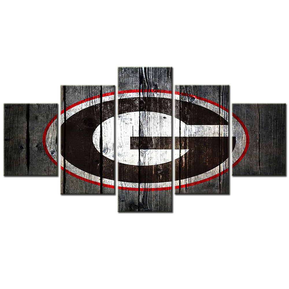 American Football - 5 Pieces Wall Art - AF5057 - Georgia Bulldogs Football - American Football Poster - American Football Canvas