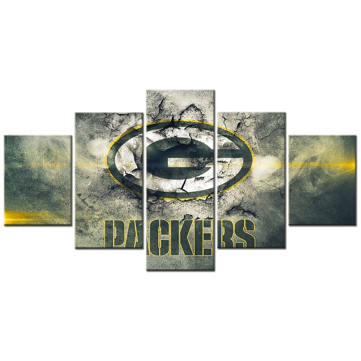 American Football - 5 Pieces Wall Art - AF5010 - Green Bay Packers - American Football Poster - American Football Canvas
