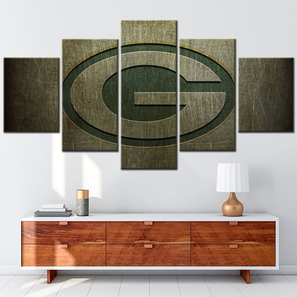 American Football - 5 Pieces Wall Art - AF5062 - Green Bay Packers - American Football Poster - American Football Canvas