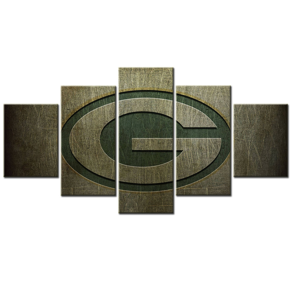 American Football - 5 Pieces Wall Art - AF5062 - Green Bay Packers - American Football Poster - American Football Canvas