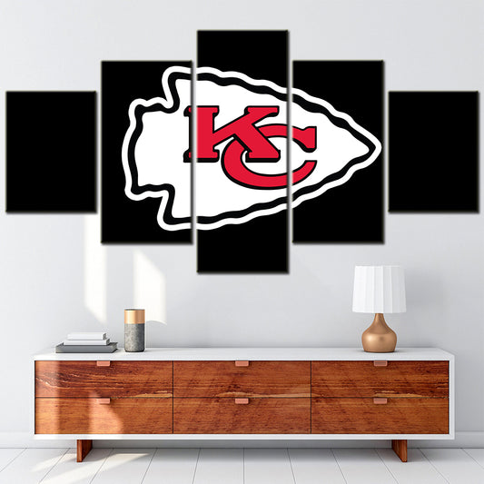 American Football - 5 Pieces Wall Art - AF5070 - Kansas City Chiefs - American Football Poster - American Football Canvas