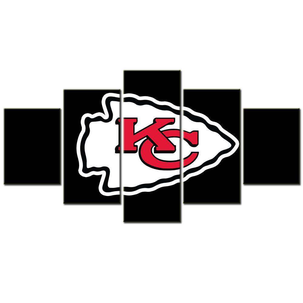 American Football - 5 Pieces Wall Art - AF5070 - Kansas City Chiefs - American Football Poster - American Football Canvas