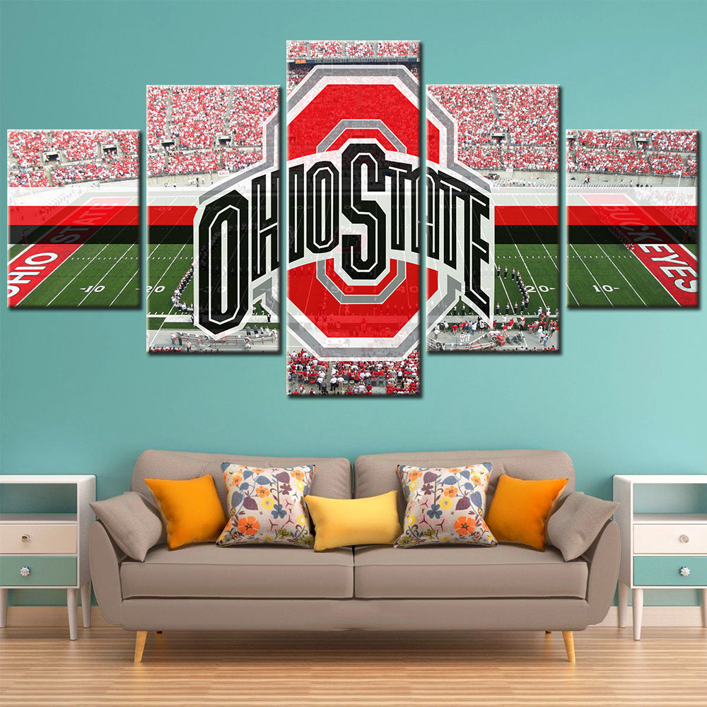 American Football - 5 Pieces Wall Art - AF5018 - Ohio State - American Football Poster - American Football Canvas