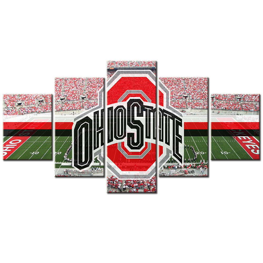 American Football - 5 Pieces Wall Art - AF5018 - Ohio State - American Football Poster - American Football Canvas