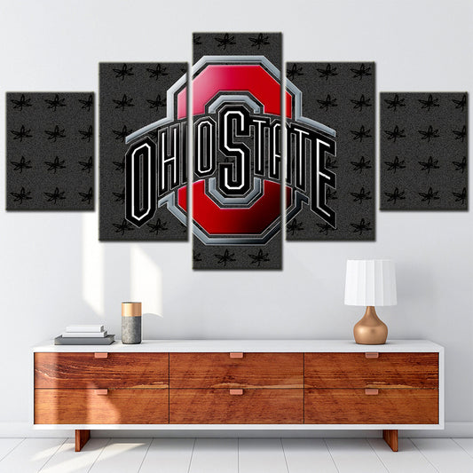 American Football - 5 Pieces Wall Art - AF5073 - Ohio State - American Football Poster - American Football Canvas