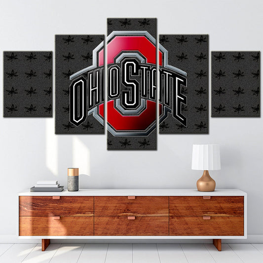 American Football Canvas Wall Art - AF5073 - Ohio State - NFL Teams