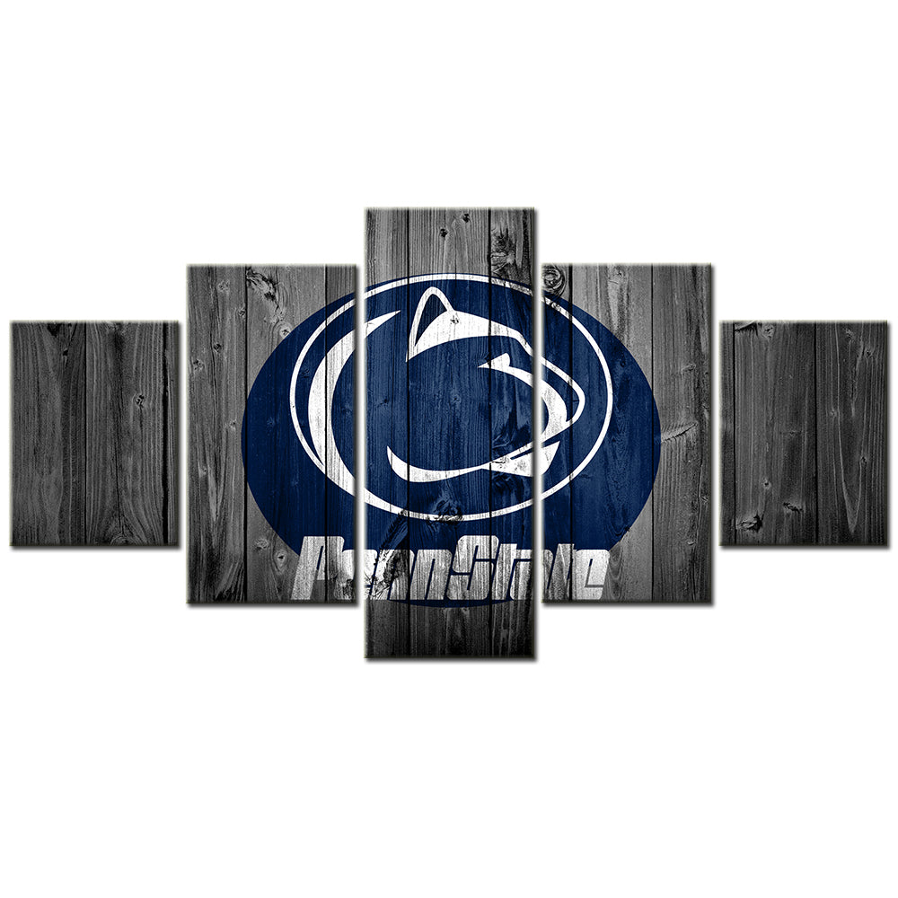 American Football - 5 Pieces Wall Art - AF5074 - Penn State Nittany Lions Barn - American Football Poster - American Football Canvas