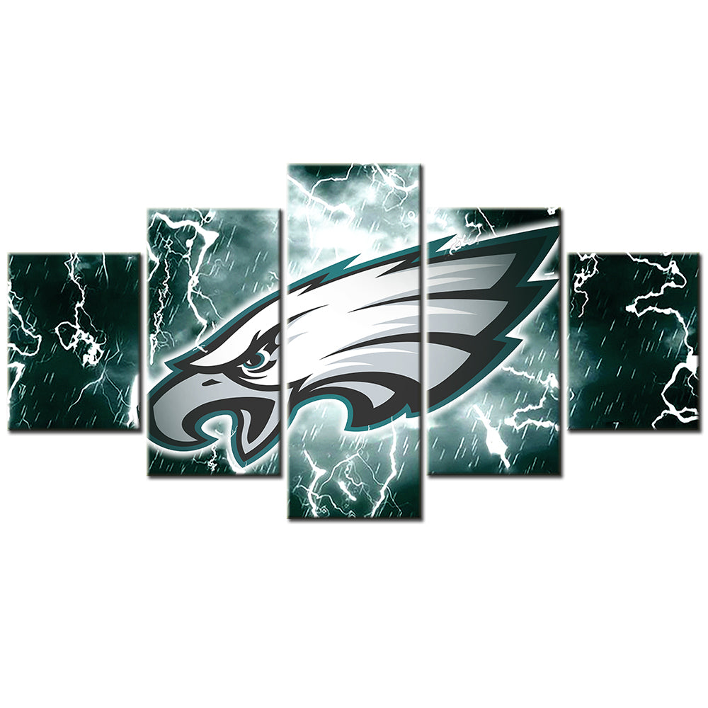 American Football - 5 Pieces Wall Art - AF5022 - Philadelphia Eagles - American Football Poster - American Football Canvas