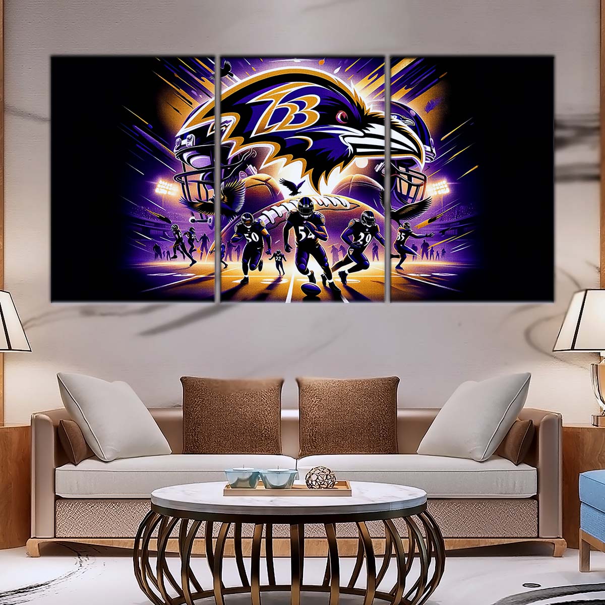 American Football Wall Art - AF5166 - Baltimore Ravens - NFL Football Team - American Football Poster - American Football Canvas