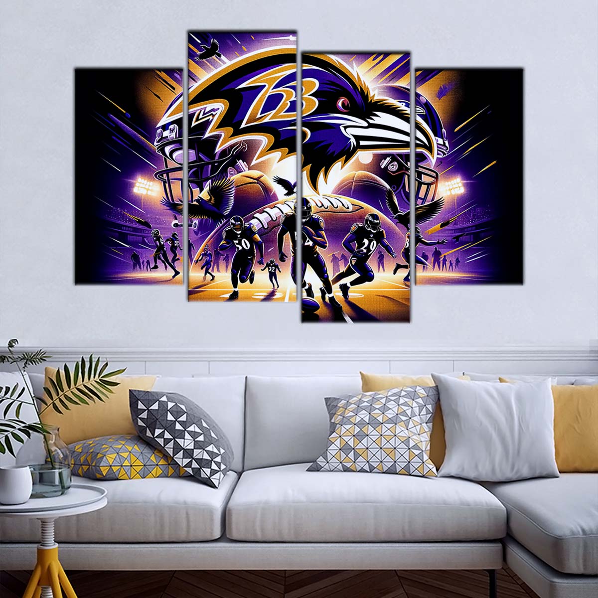 American Football Wall Art - AF5166 - Baltimore Ravens - NFL Football Team - American Football Poster - American Football Canvas