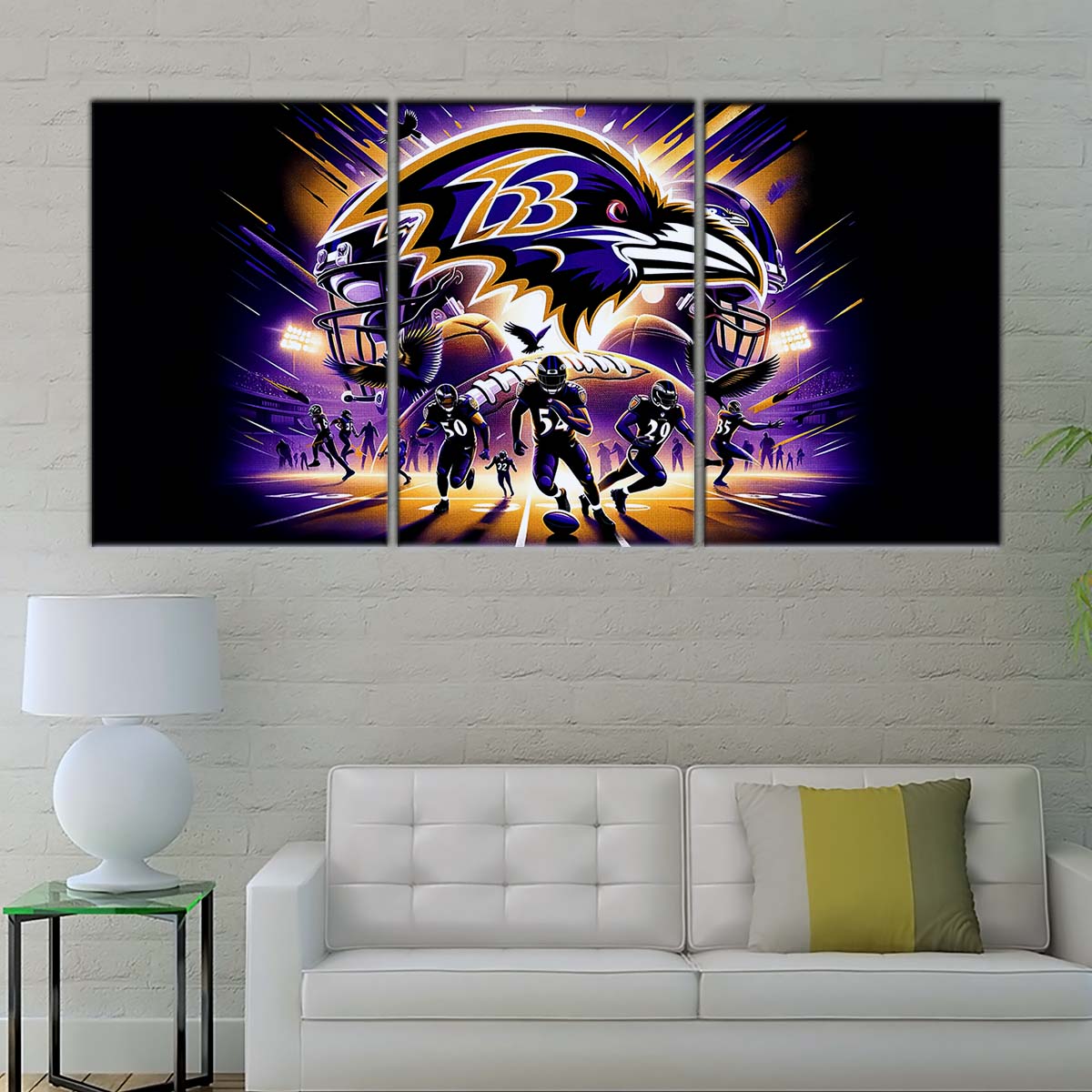 American Football Wall Art - AF5166 - Baltimore Ravens - NFL Football Team - American Football Poster - American Football Canvas