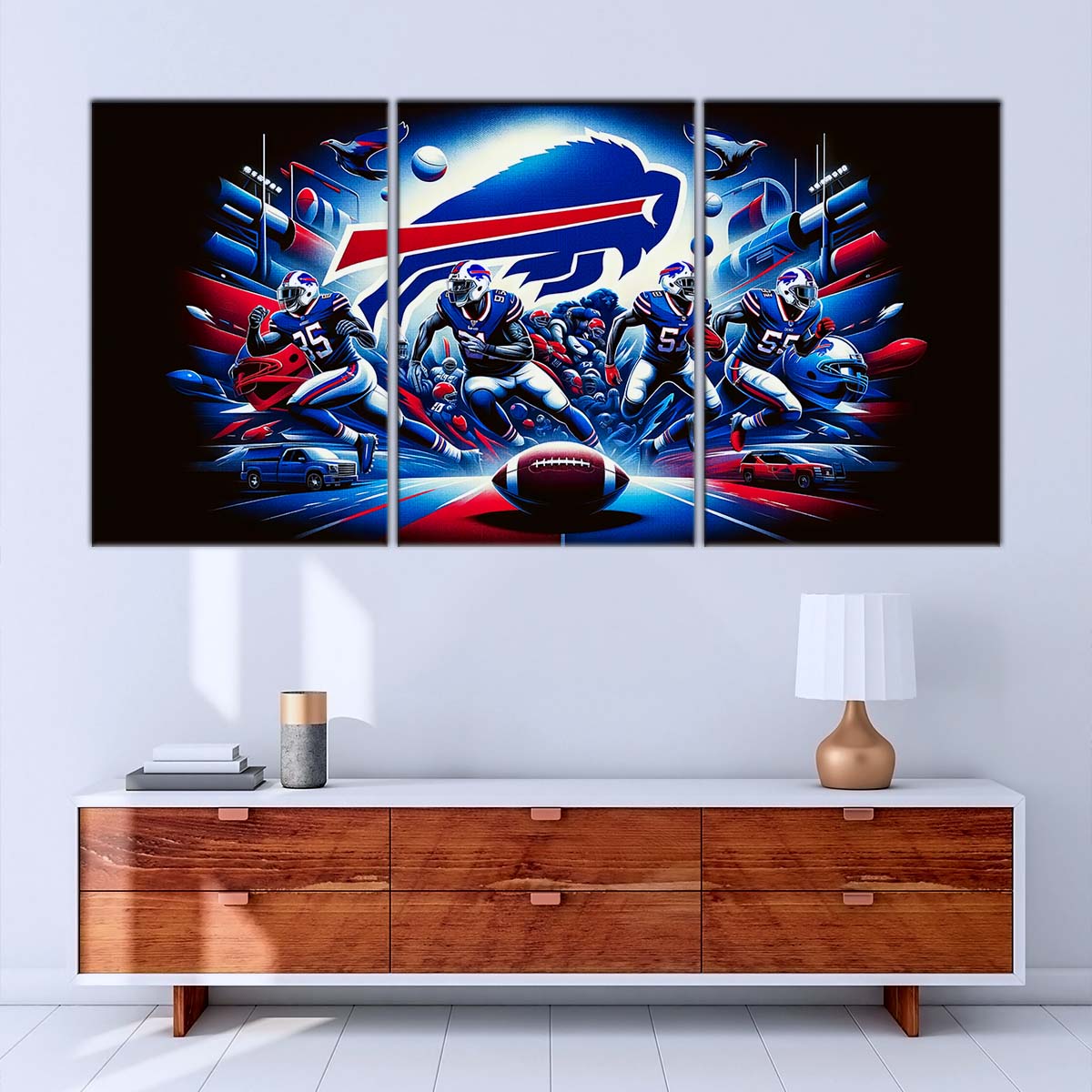 American Football Wall Art - AF5168 - Buffalo Bills - NFL Super Bowl Team - American Football Poster - American Football Canvas