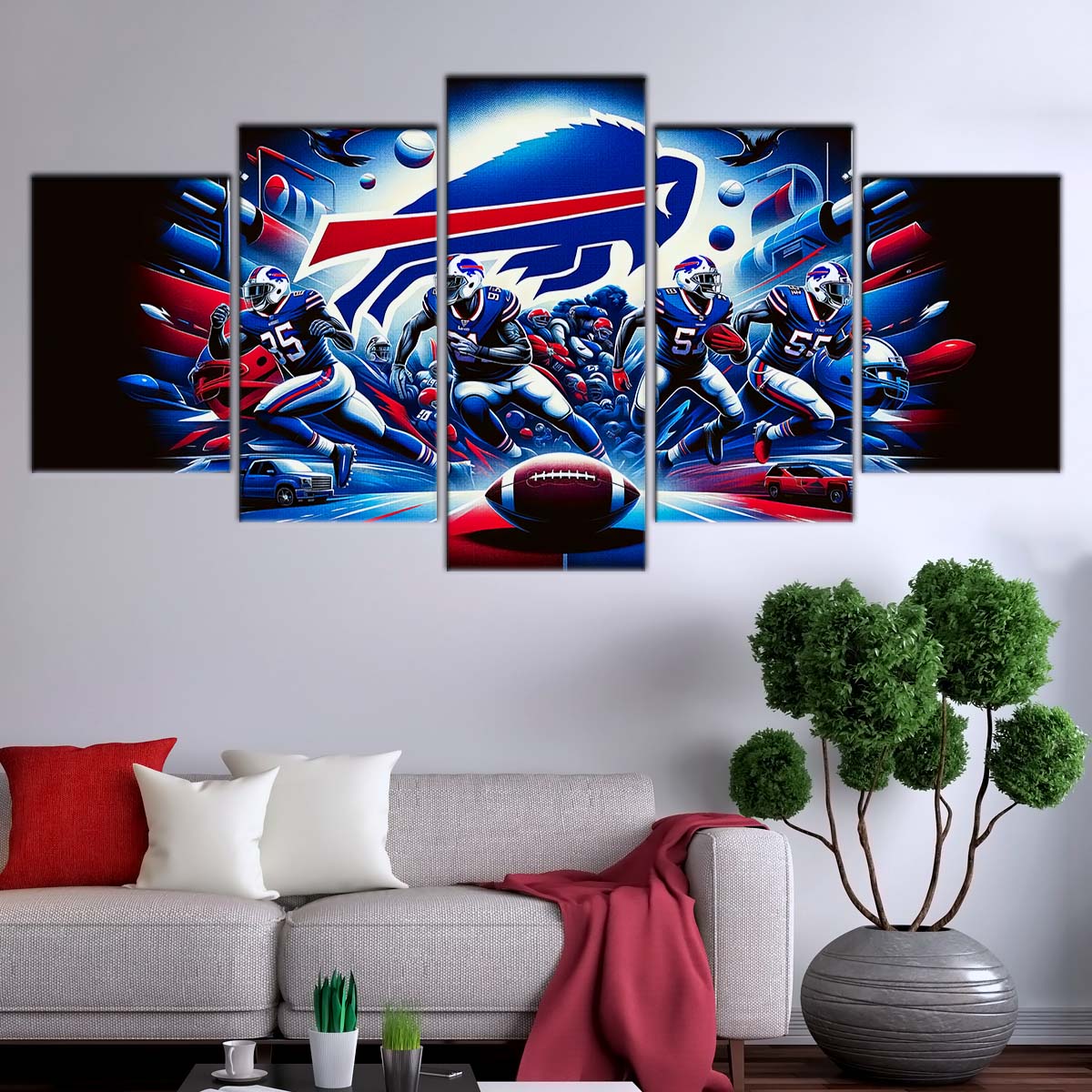 American Football Wall Art - AF5168 - Buffalo Bills - NFL Super Bowl Team - American Football Poster - American Football Canvas