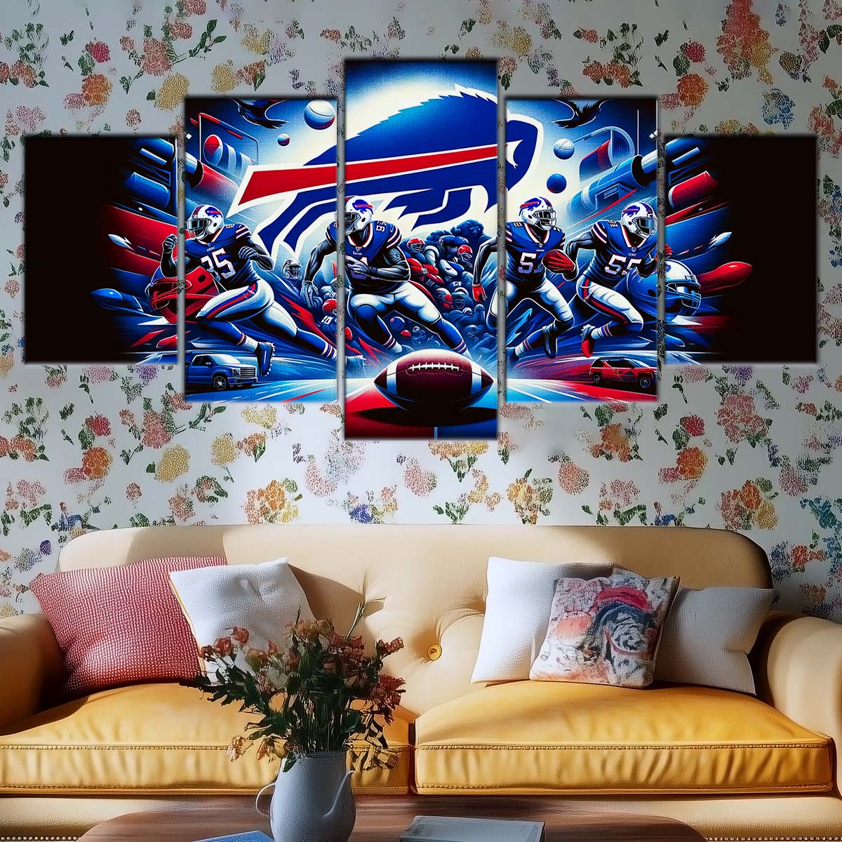 American Football Wall Art - AF5168 - Buffalo Bills - NFL Super Bowl Team - American Football Poster - American Football Canvas