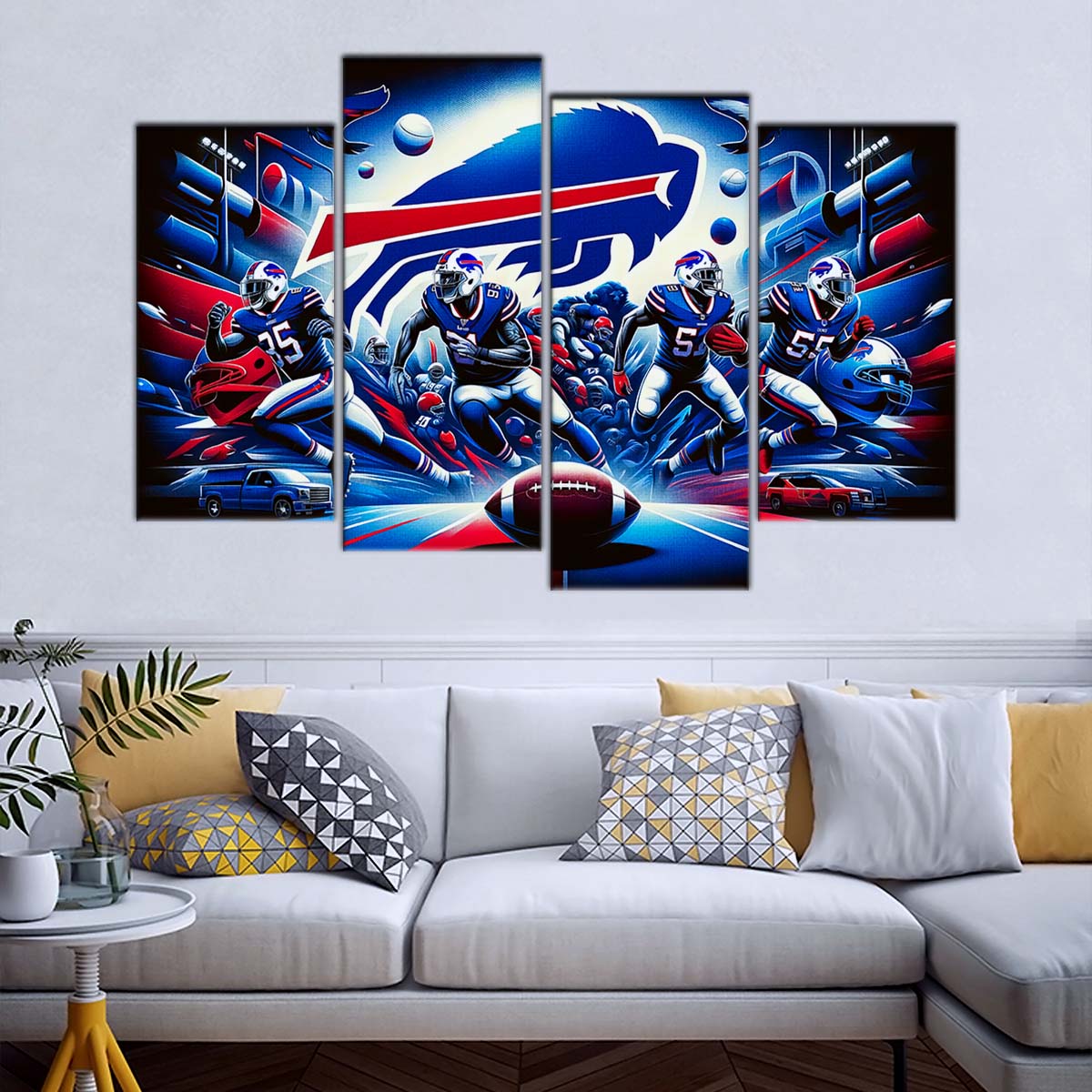 American Football Wall Art - AF5168 - Buffalo Bills - NFL Super Bowl Team - American Football Poster - American Football Canvas