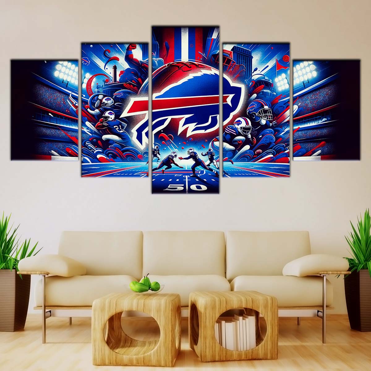 American Football Wall Art - AF5169 - Buffalo Bills - Super Bowl Spirit - NFL Football Team - American Football Poster - American Football Canvas
