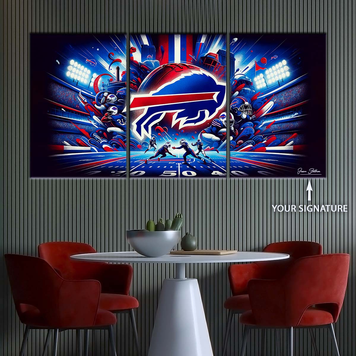 American Football Wall Art - AF5169 - Buffalo Bills - Super Bowl Spirit - NFL Football Team - American Football Poster - American Football Canvas