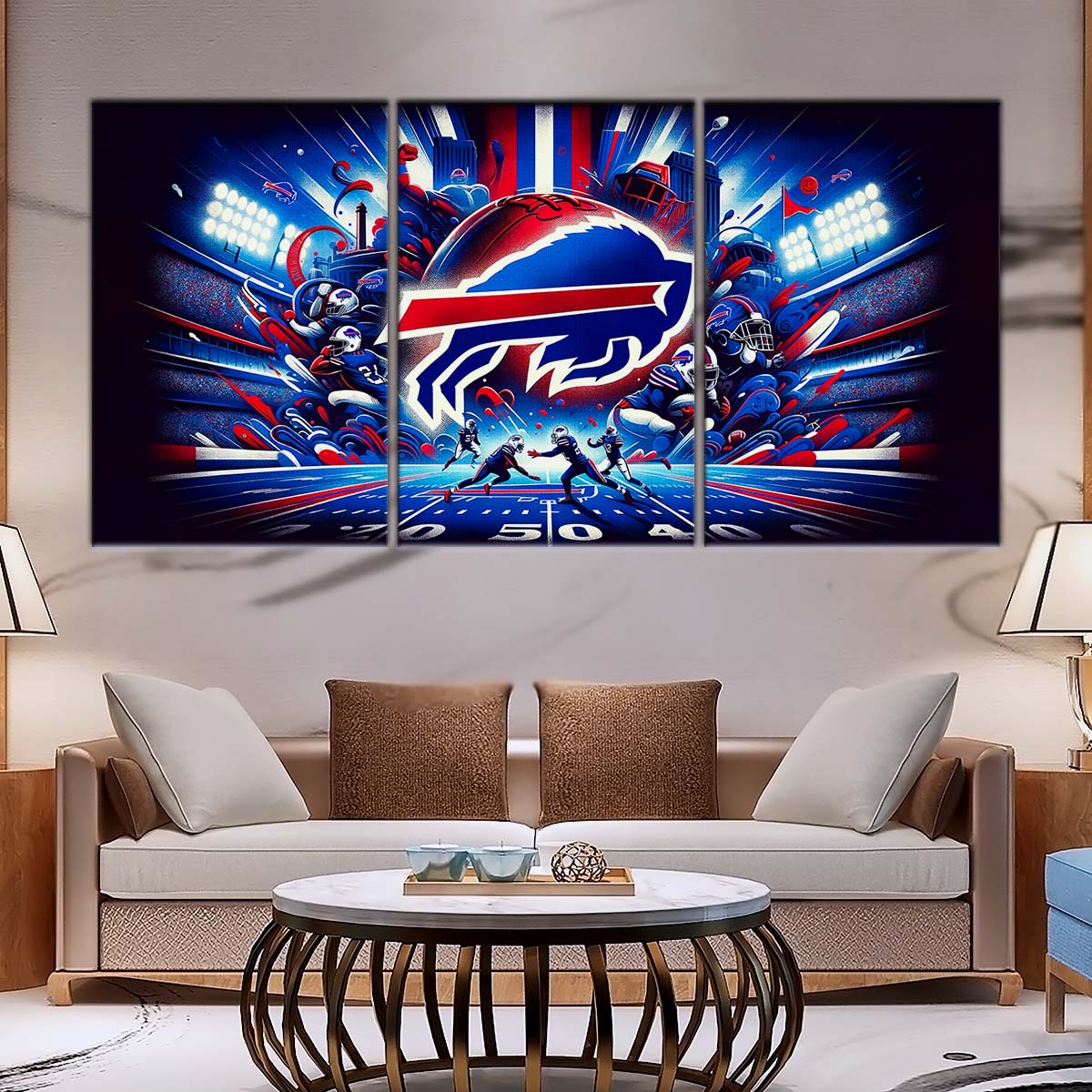 American Football Wall Art - AF5169 - Buffalo Bills - Super Bowl Spirit - NFL Football Team - American Football Poster - American Football Canvas