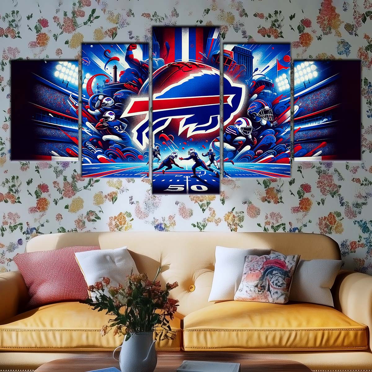 American Football Wall Art - AF5169 - Buffalo Bills - Super Bowl Spirit - NFL Football Team - American Football Poster - American Football Canvas