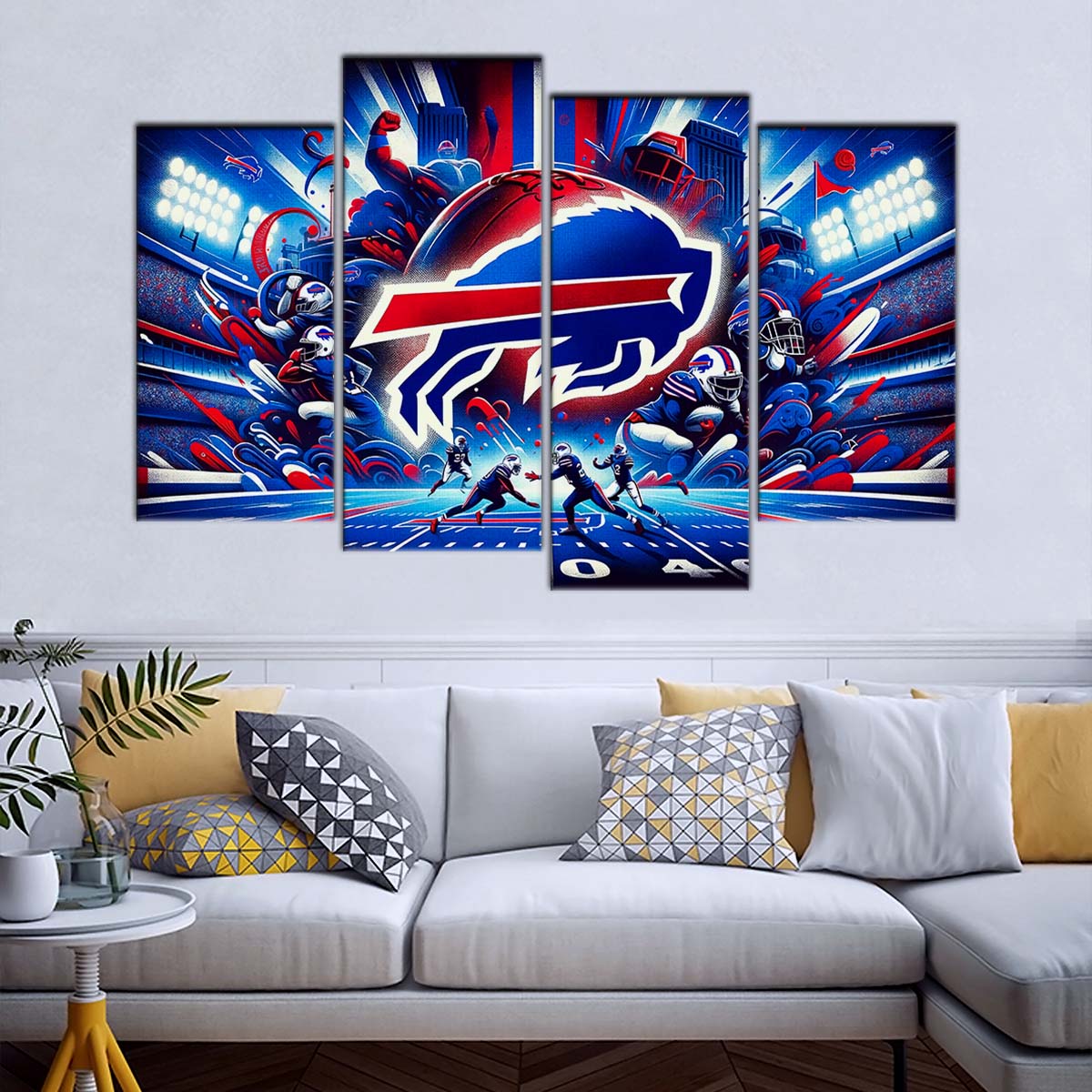 American Football Wall Art - AF5169 - Buffalo Bills - Super Bowl Spirit - NFL Football Team - American Football Poster - American Football Canvas