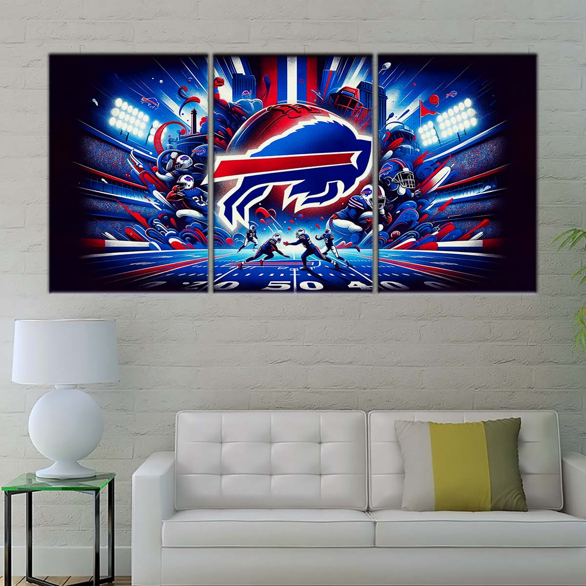 American Football Wall Art - AF5169 - Buffalo Bills - Super Bowl Spirit - NFL Football Team - American Football Poster - American Football Canvas