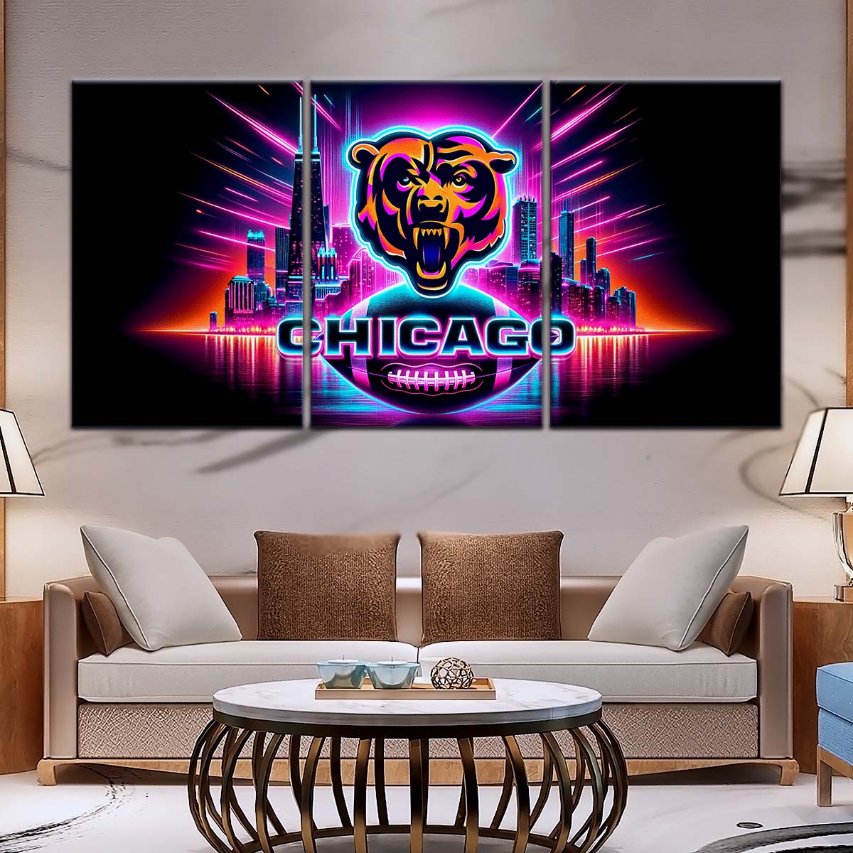 American Football Wall Art - AF5171 - Chicago Bears - NFL Football Team - American Football Poster - American Football Canvas