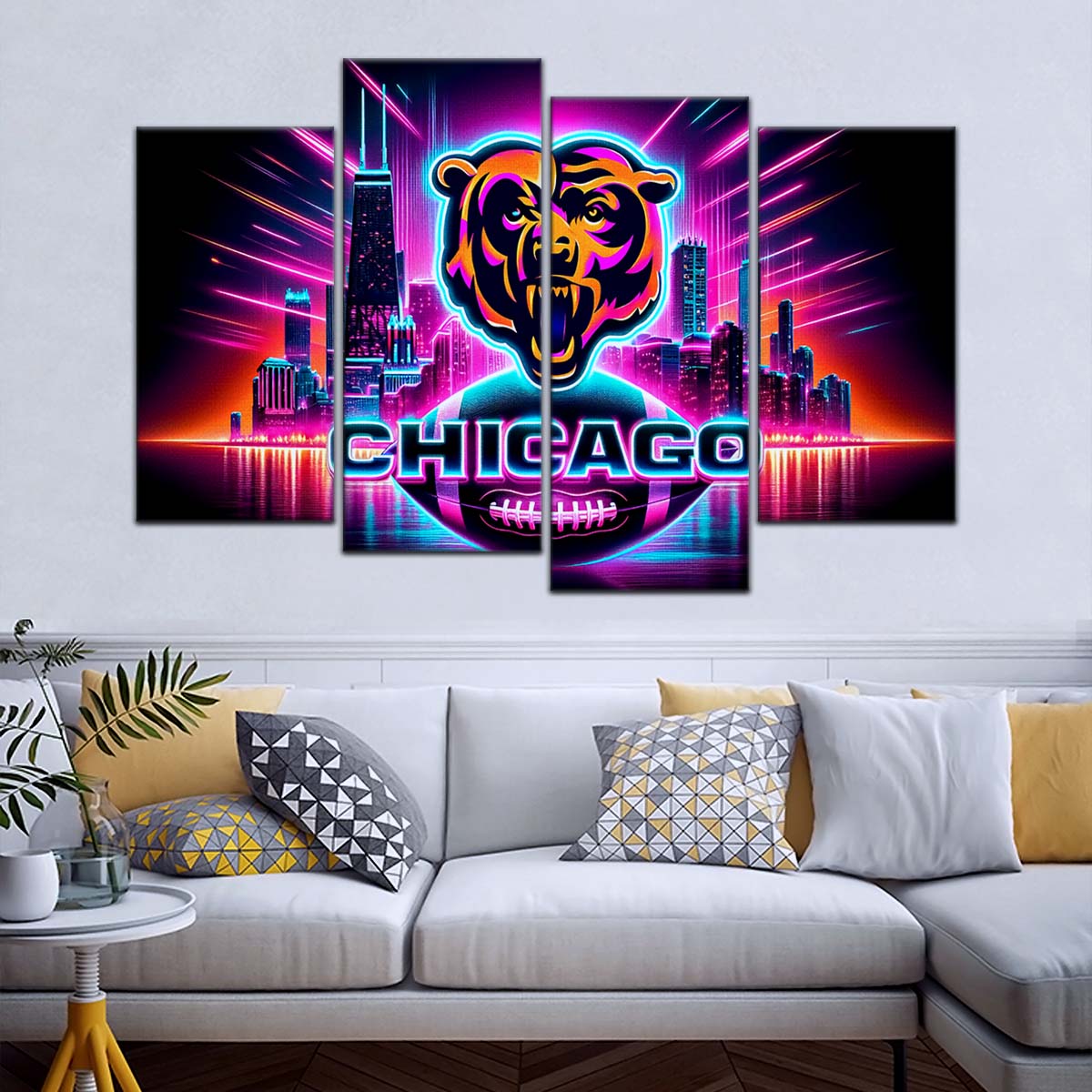 American Football Wall Art - AF5171 - Chicago Bears - NFL Football Team - American Football Poster - American Football Canvas