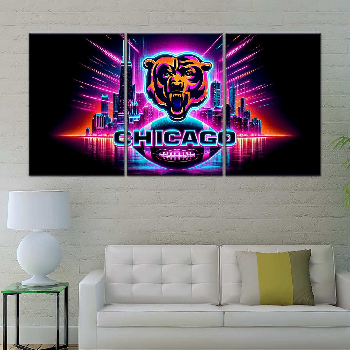 American Football Wall Art - AF5171 - Chicago Bears - NFL Football Team - American Football Poster - American Football Canvas