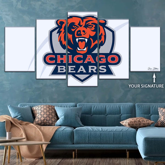 American Football Canvas Wall Art - AF5172 - Chicago Bears - NFL Teams