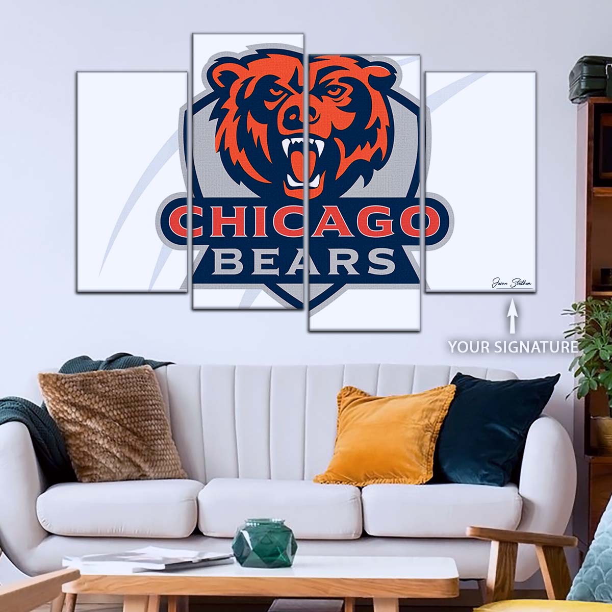 American Football Wall Art - AF5172 - Chicago Bears - NFL Football Team - American Football Poster - American Football Canvas