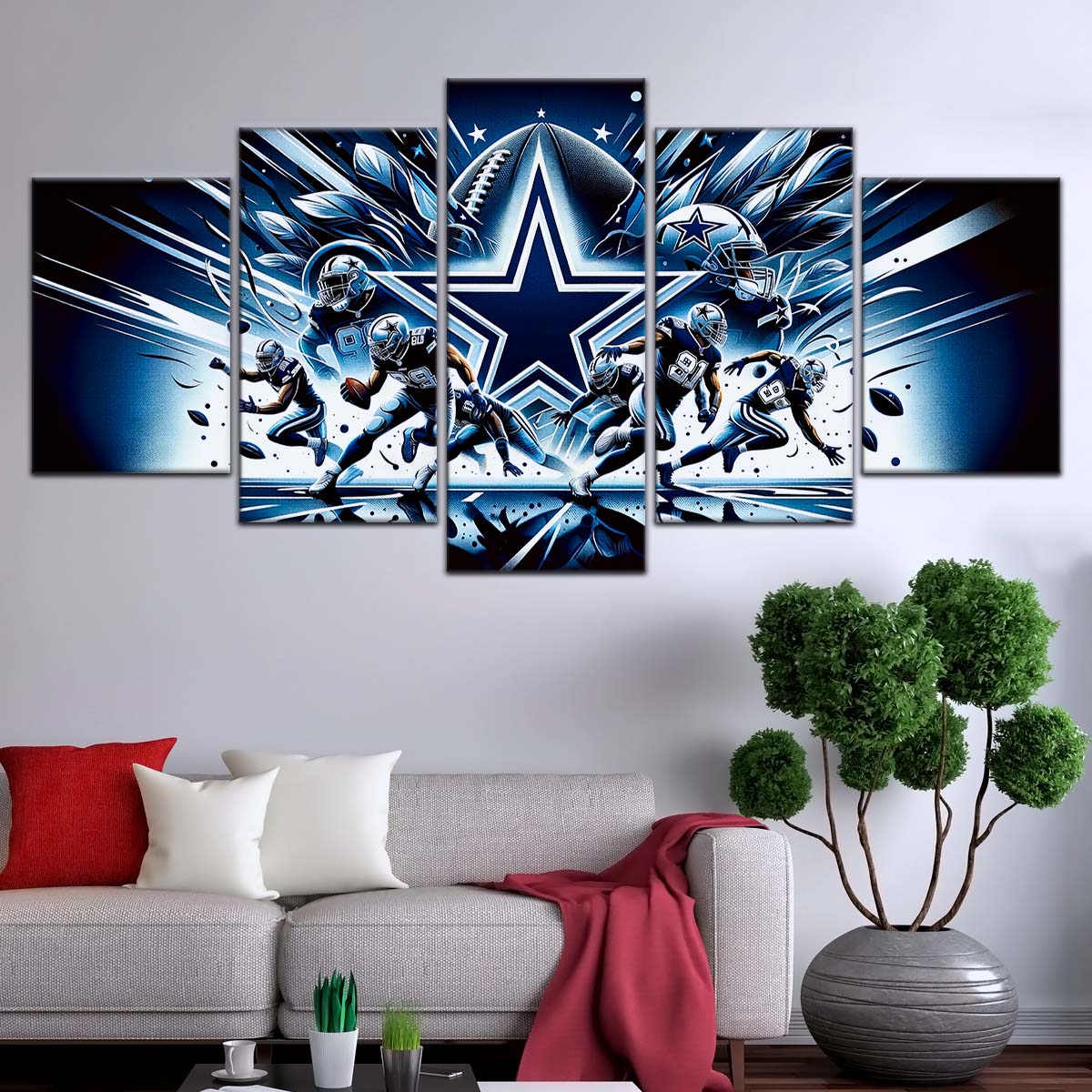American Football Wall Art - AF5174 - Dallas Cowboys - NFL Football Team - American Football Poster - American Football Canvas