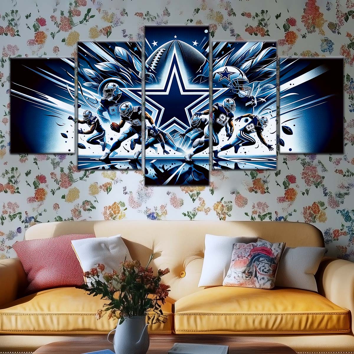 American Football Wall Art - AF5174 - Dallas Cowboys - NFL Football Team - American Football Poster - American Football Canvas