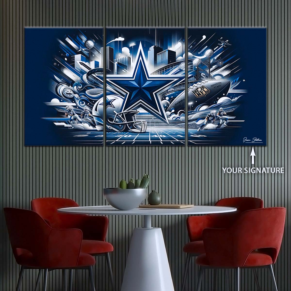 American Football Wall Art - AF5175 - Dallas Cowboys - Super Bowl Dreams - NFL Football Team - American Football Poster - American Football Canvas