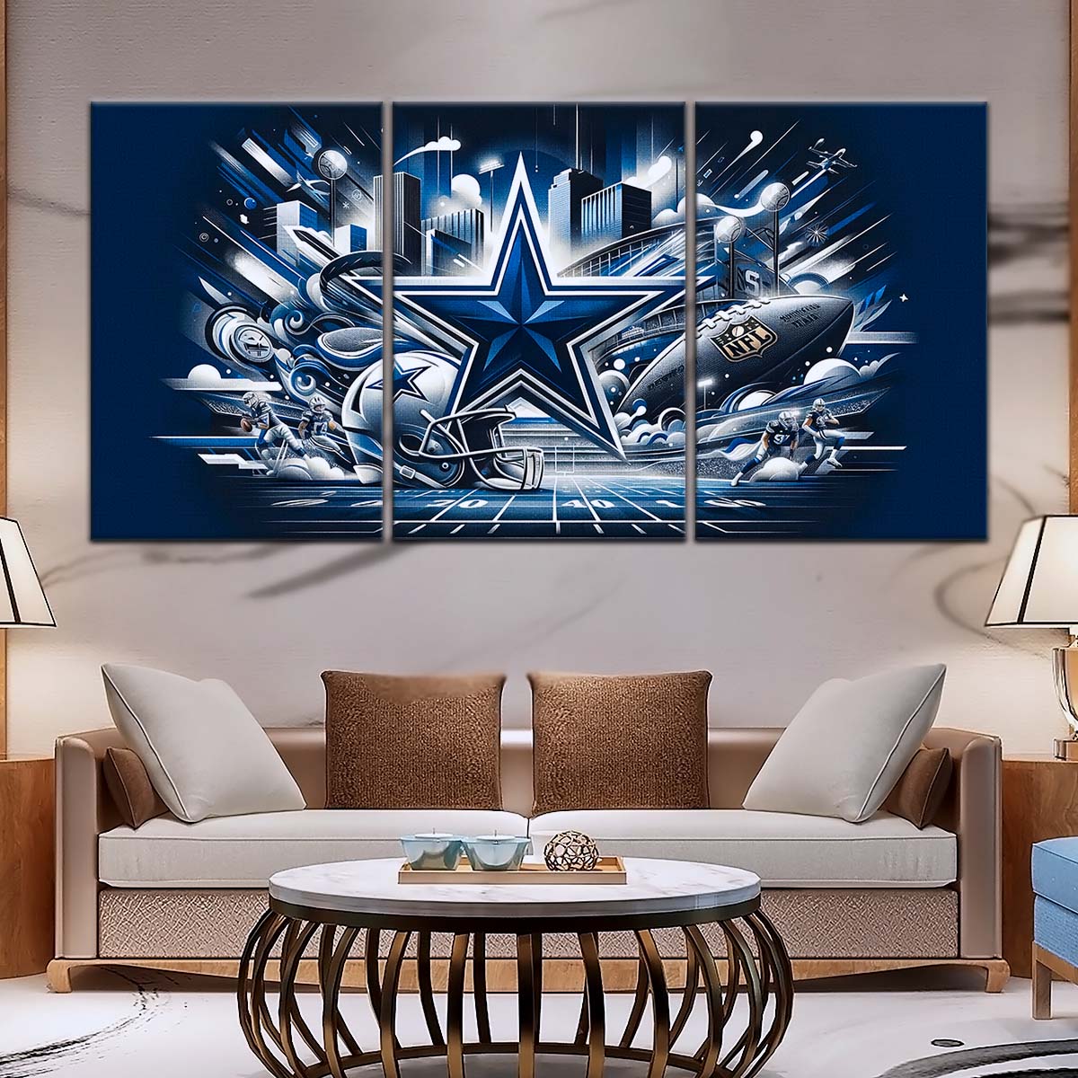 American Football Wall Art - AF5175 - Dallas Cowboys - Super Bowl Dreams - NFL Football Team - American Football Poster - American Football Canvas