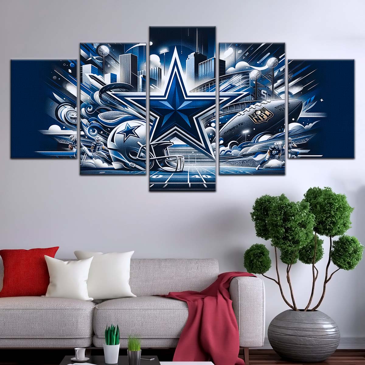 American Football Wall Art - AF5175 - Dallas Cowboys - Super Bowl Dreams - NFL Football Team - American Football Poster - American Football Canvas
