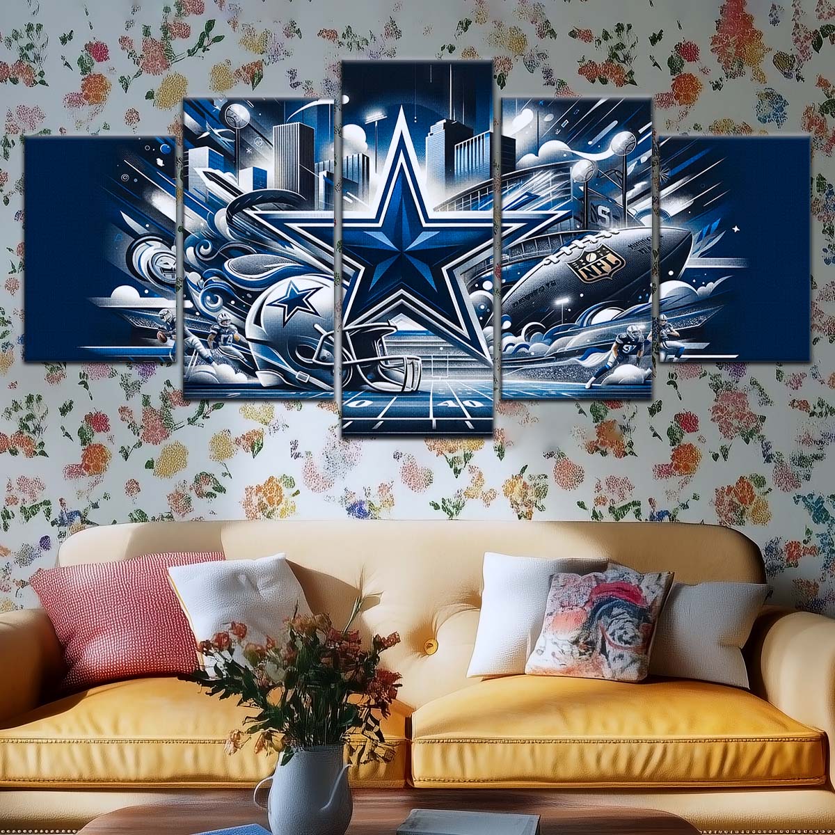 American Football Wall Art - AF5175 - Dallas Cowboys - Super Bowl Dreams - NFL Football Team - American Football Poster - American Football Canvas