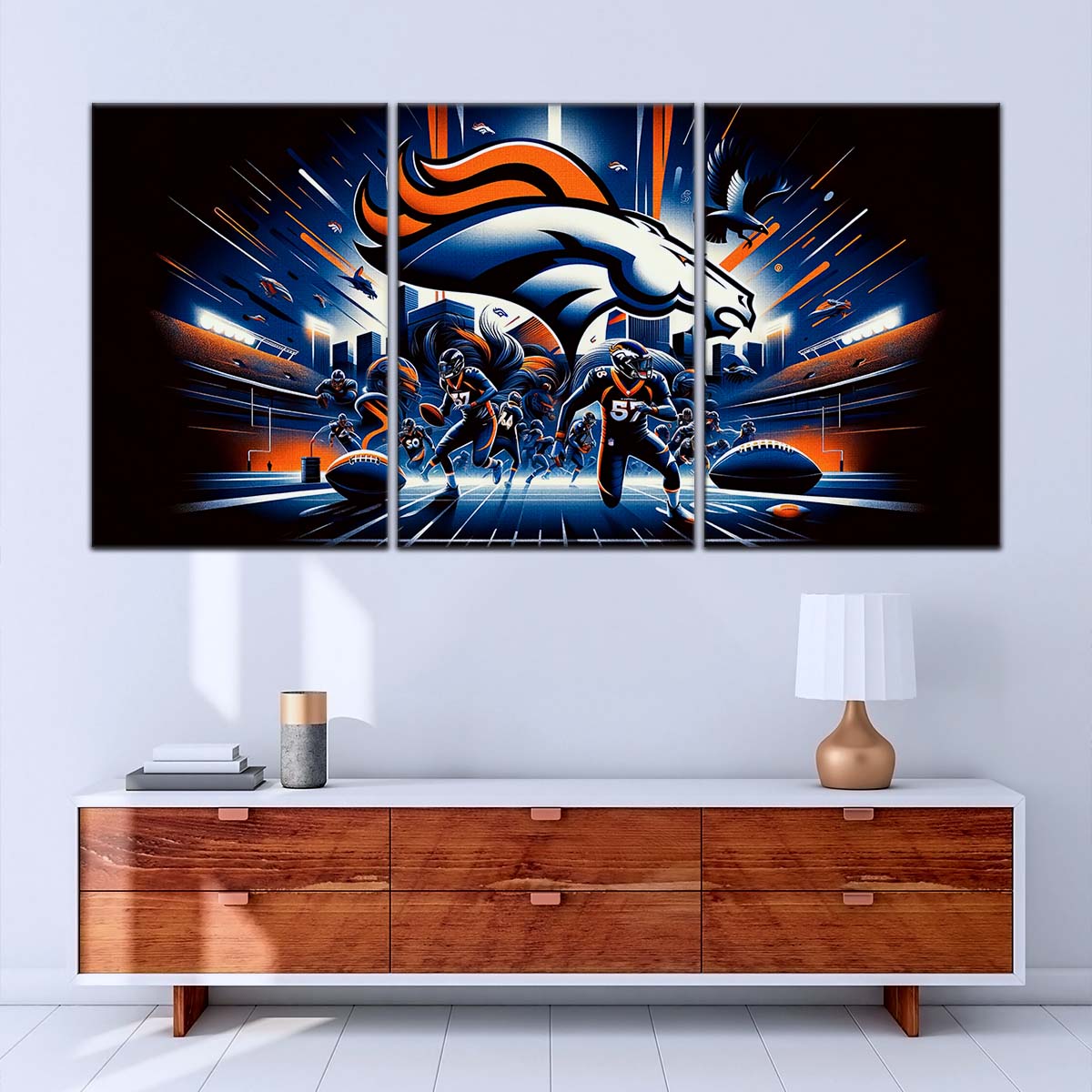 American Football Wall Art - AF5176 - Denver Broncos - NFL Football Team - American Football Poster - American Football Canvas