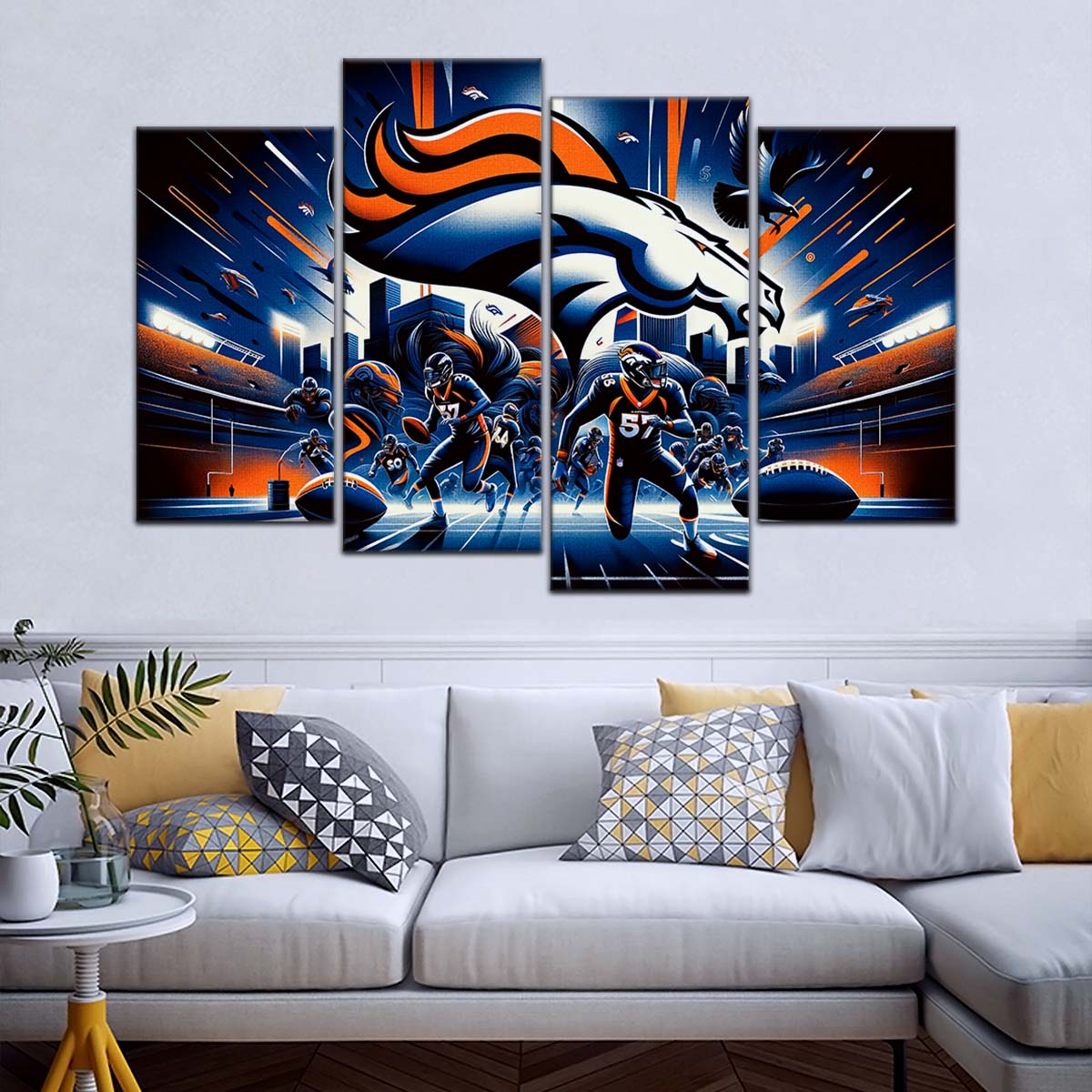 American Football Wall Art - AF5176 - Denver Broncos - NFL Football Team - American Football Poster - American Football Canvas