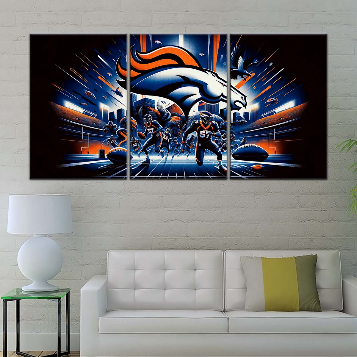 American Football Wall Art - AF5176 - Denver Broncos - NFL Football Team - American Football Poster - American Football Canvas