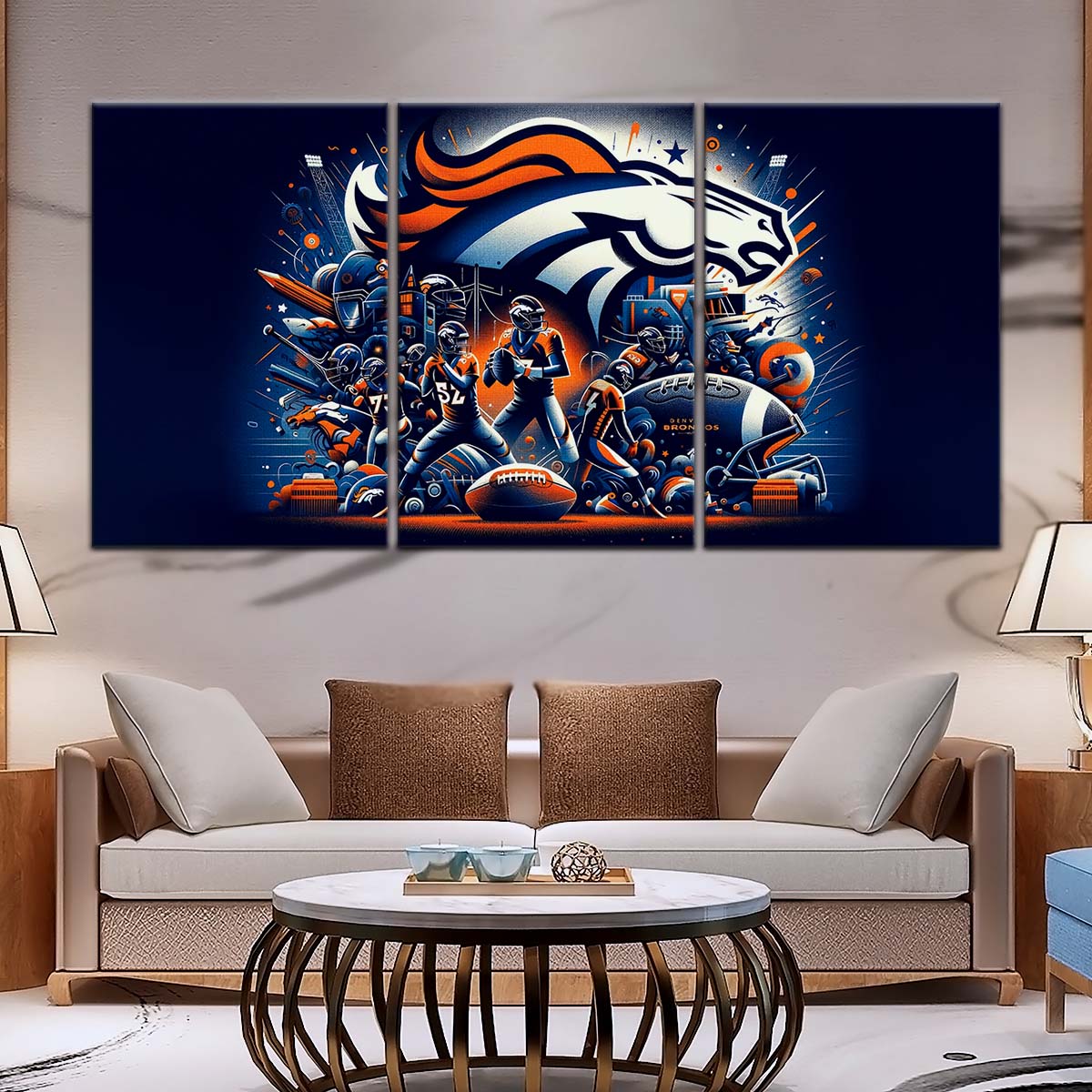 American Football Wall Art - AF5177 - Denver Broncos - NFL Super Bowl - American Football Poster - American Football Canvas