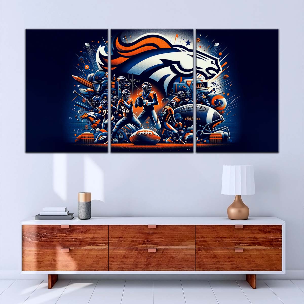 American Football Wall Art - AF5177 - Denver Broncos - NFL Super Bowl - American Football Poster - American Football Canvas