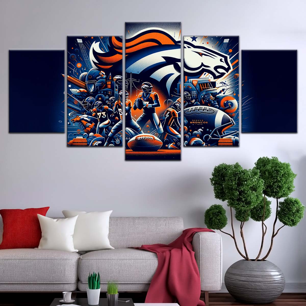 American Football Wall Art - AF5177 - Denver Broncos - NFL Super Bowl - American Football Poster - American Football Canvas