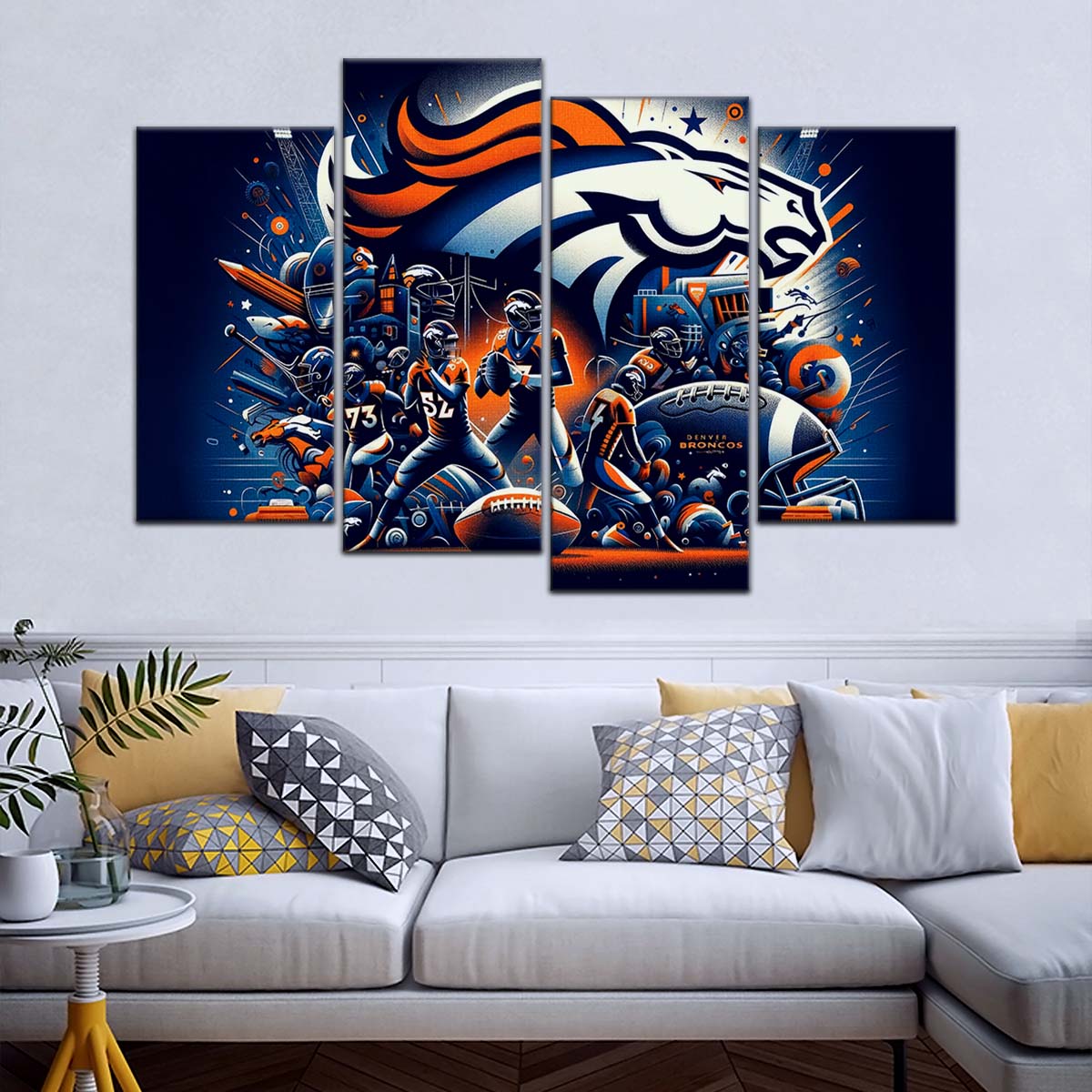 American Football Wall Art - AF5177 - Denver Broncos - NFL Super Bowl - American Football Poster - American Football Canvas