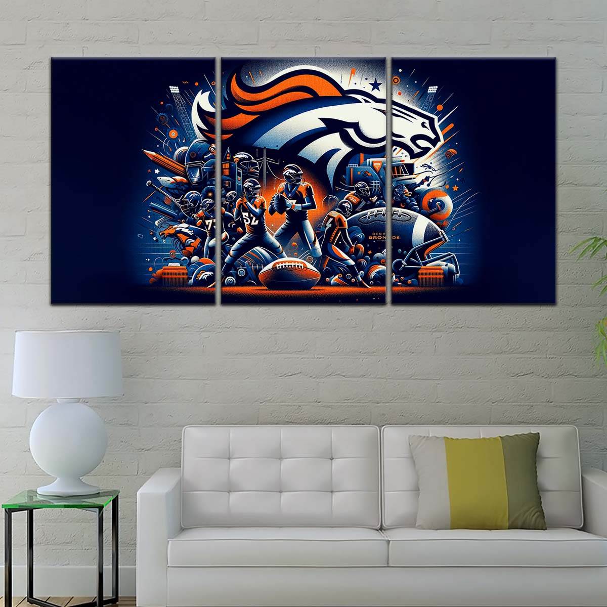 American Football Wall Art - AF5177 - Denver Broncos - NFL Super Bowl - American Football Poster - American Football Canvas