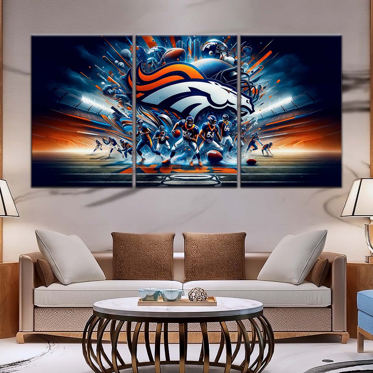 American Football Wall Art - AF5178 - Denver Broncos - Super Bowl NFL Football Team - American Football Poster - American Football Canvas