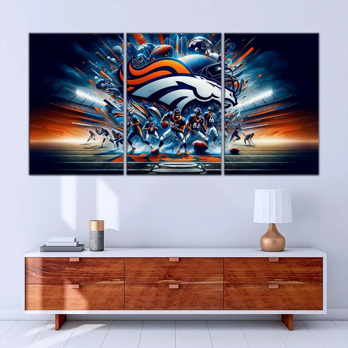 American Football Wall Art - AF5178 - Denver Broncos - Super Bowl NFL Football Team - American Football Poster - American Football Canvas