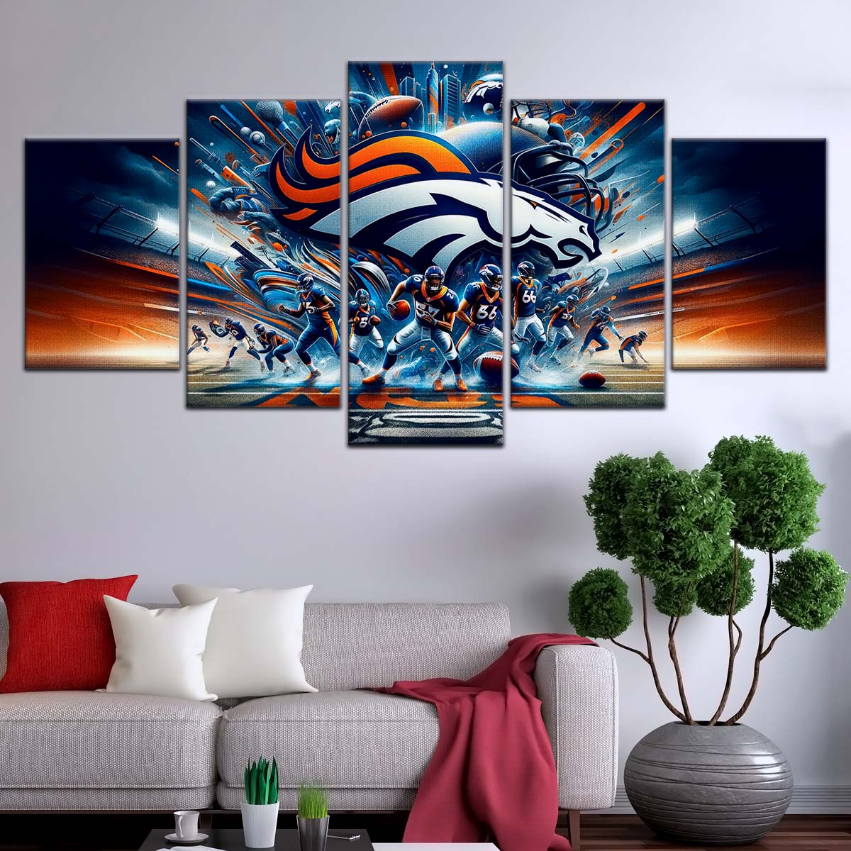 American Football Wall Art - AF5178 - Denver Broncos - Super Bowl NFL Football Team - American Football Poster - American Football Canvas